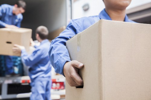Removal team preparing a home move in Barking