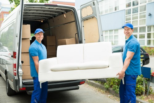 Removal team helping with a Barking home move
