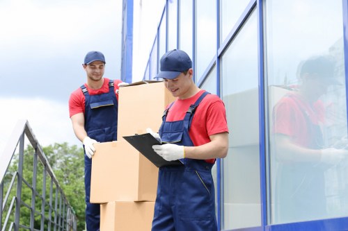 Movers assisting with a residential move in Barking
