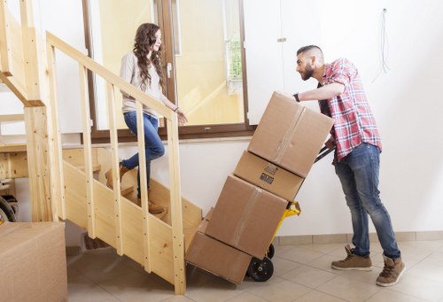 Careful loading of household furniture for a Barking removal job
