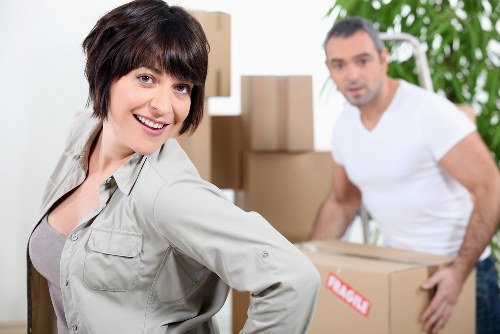 Careful loading of furniture for a local removals service