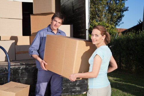 Business premises move in Barking with organised office items